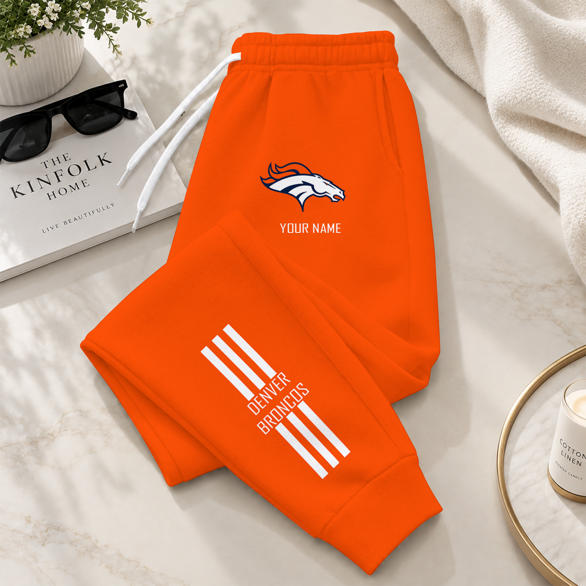 [SPECIAL OFFER] NEW CUSTOMIZED NFL13 DVB DENVER BRONCOS SWEATPANTS