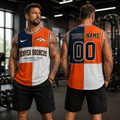 [SPECIAL OFFER] NEW CUSTOMIZED NFL13 DVB DENVER BRONCOS MEN'S GYM SHIRT