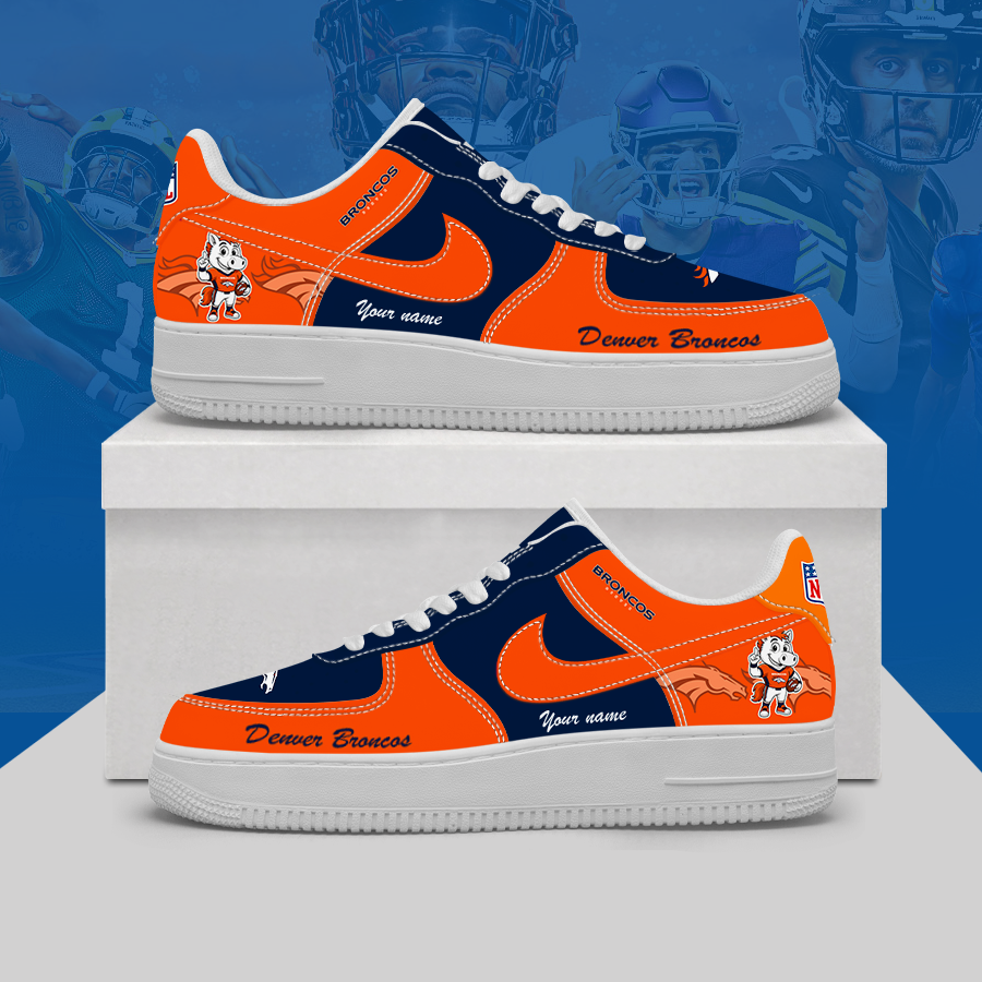 [SPECIAL OFFER] NEW CUSTOMIZED NFL13 DVB DENVER BRONCOS AF1 SHOES