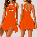 [SPECIAL OFFER] NEW CUSTOMIZED NFL13 DVB DENVER BRONCOS WOMEN'S SUMMER SKORT DRESS