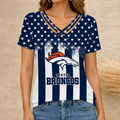 [SPECIAL OFFER] NEW CUSTOMIZED NFL13 DVB DENVER BRONCOS V-NECK SHIRT