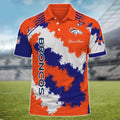 [SPECIAL OFFER] NEW CUSTOMIZED NFL13 DVB DENVER BRONCOS MULTICOLOR POLO SHIRT
