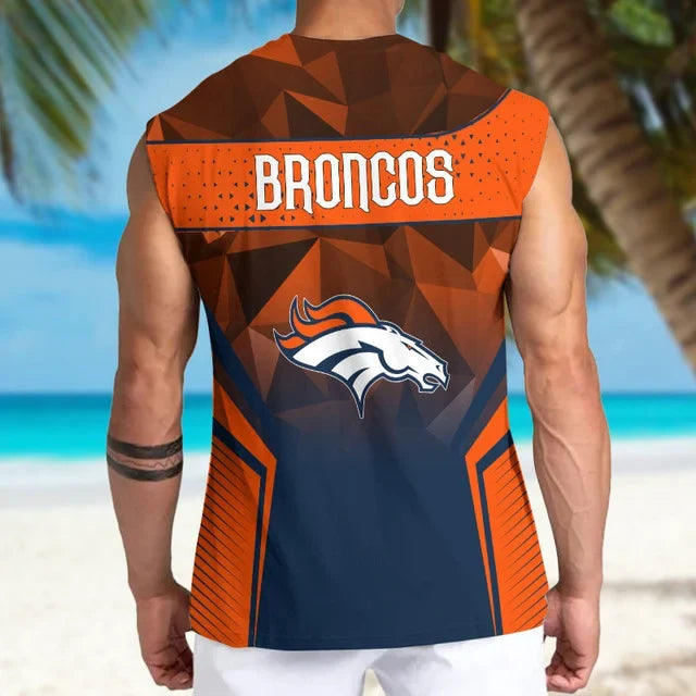 [SPECIAL OFFER] NEW CUSTOMIZED NFL13 DVB DENVER BRONCOS MEN'S GYM SHIRT