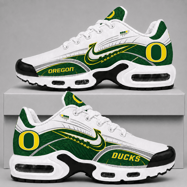 [FAN FAVORITE] NEW CUSTOMIZED NCAA FBS14 OGD OREGON DUCKS AIR MAX PLUS SNEAKERS
