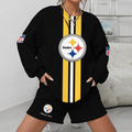 [SPECIAL OFFER] NEW CUSTOMIZED NFL14 PSB PITTSBURGH STEELERS UNISEX SWEATSHIRT & SHORTS SET