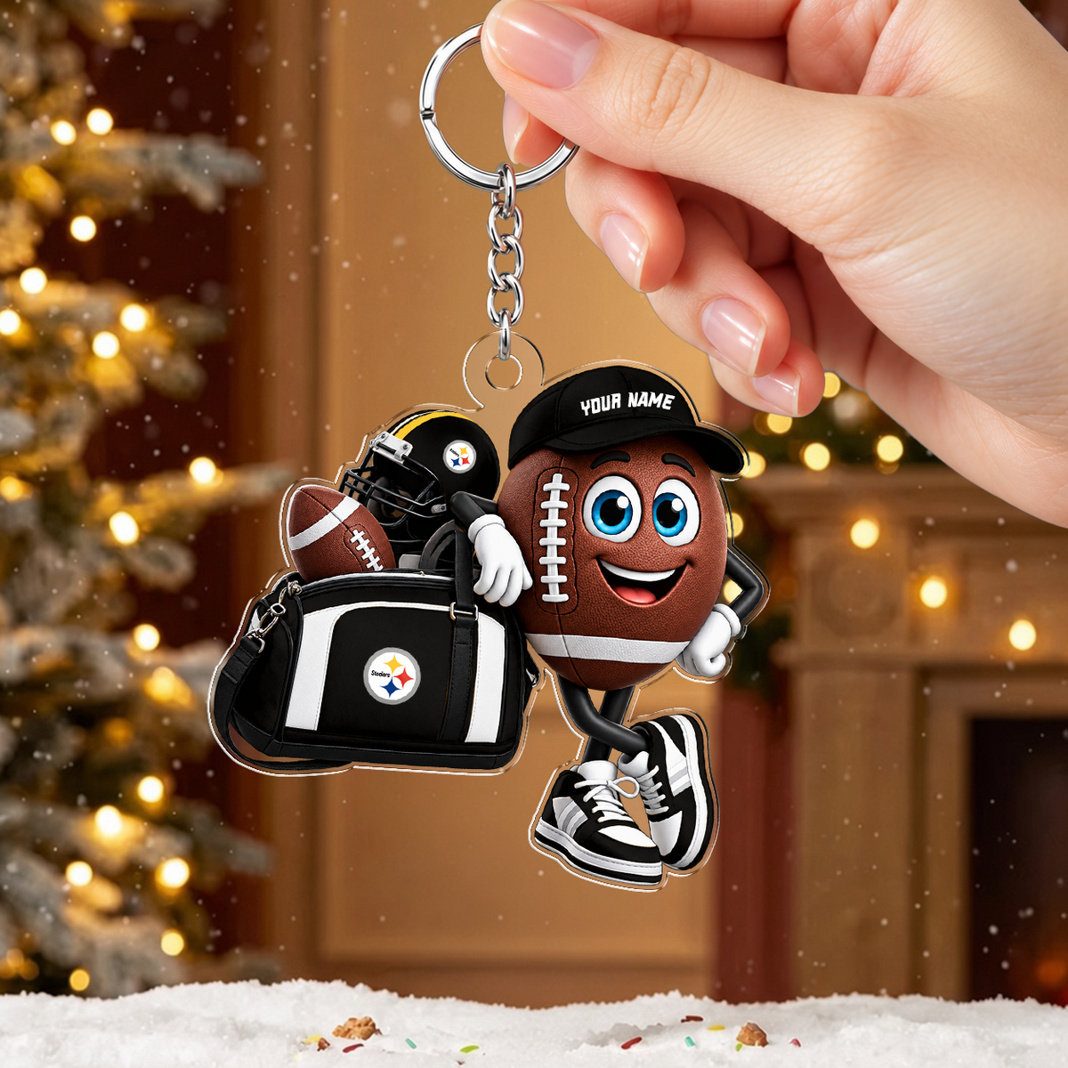 [SPECIAL OFFER] NEW CUSTOMIZED NFL14 PSB PITTSBURGH STEELERS ACRYLIC KEYCHAIN