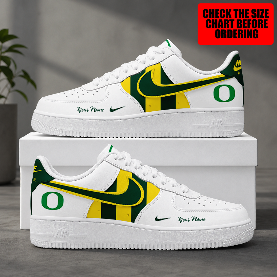 [FAN FAVORITE] NEW CUSTOMIZED NCAA FBS14 OGD OREGON DUCKS AF1 SHOES