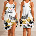 [SPECIAL OFFER] NEW CUSTOMIZED NFL14 PSB PITTSBURGH STEELERS CAMISOLE DRESS