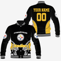 [SPECIAL OFFER] NEW CUSTOMIZED NFL14 PSB PITTSBURGH STEELERS SATIN VARSITY & BASEBALL JACKET
