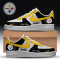 [SPECIAL OFFER] NEW CUSTOMIZED NFL14 PSB PITTSBURGH STEELERS AF1 SNEAKERS