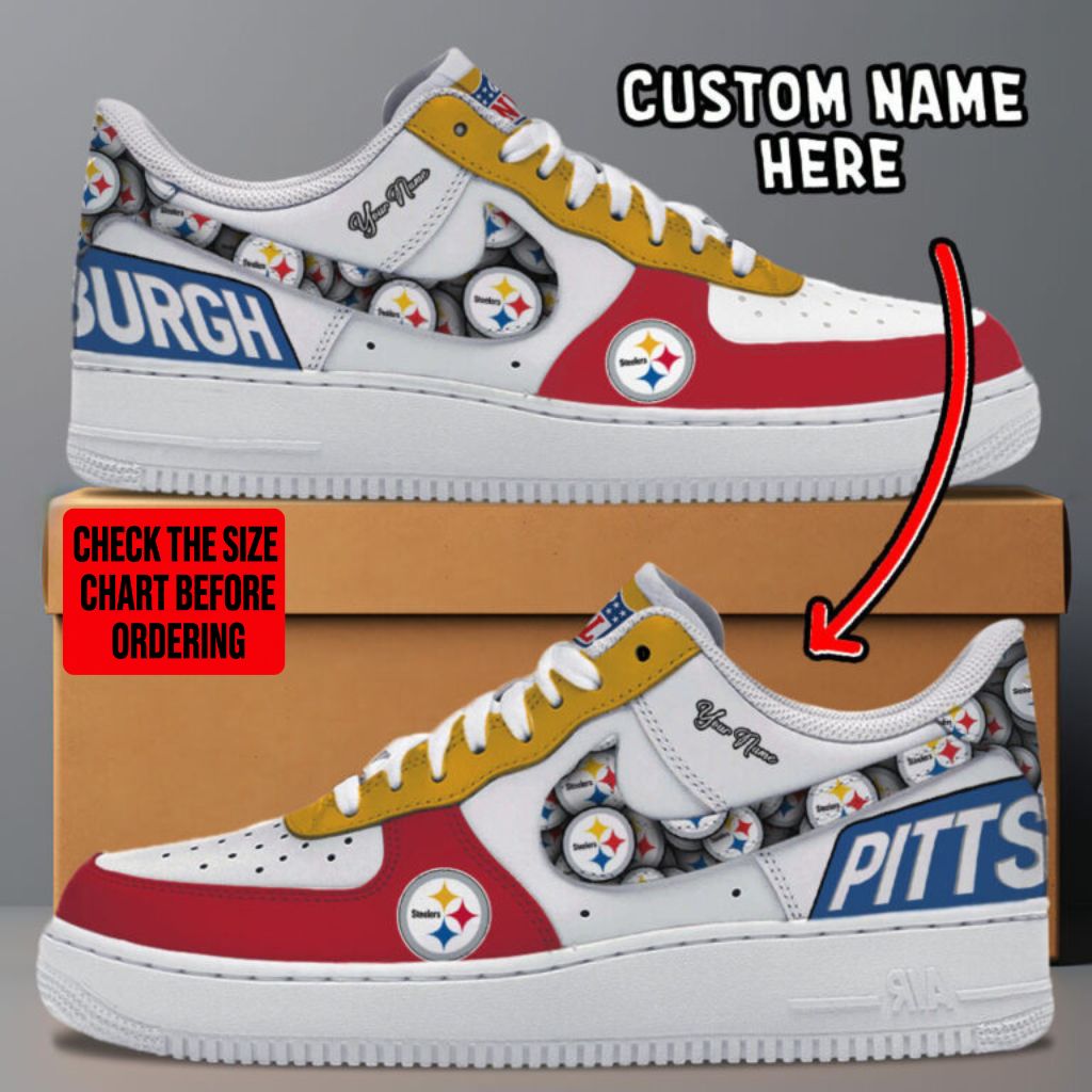 [SPECIAL OFFER] NEW CUSTOMIZED NFL14 PSB PITTSBURGH STEELERS AF1 SNEAKERS
