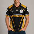 [SPECIAL OFFER] NEW CUSTOMIZED NFL14 PSB PITTSBURGH STEELERS POLO SHIRT