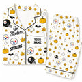 [SPECIAL OFFER] NEW CUSTOMIZED NFL14 PSB PITTSBURGH STEELERS HALLOWEEN LONG PAJAMAS SET
