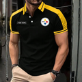 [SPECIAL OFFER] NEW CUSTOMIZED NFL14 PSB PITTSBURGH STEELERS POLO SHIRT
