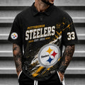 [SPECIAL OFFER] NEW CUSTOMIZED NFL14 PSB PITTSBURGH STEELERS POLO SHIRT
