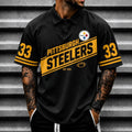 [SPECIAL OFFER] NEW CUSTOMIZED NFL14 PSB PITTSBURGH STEELERS POLO SHIRT