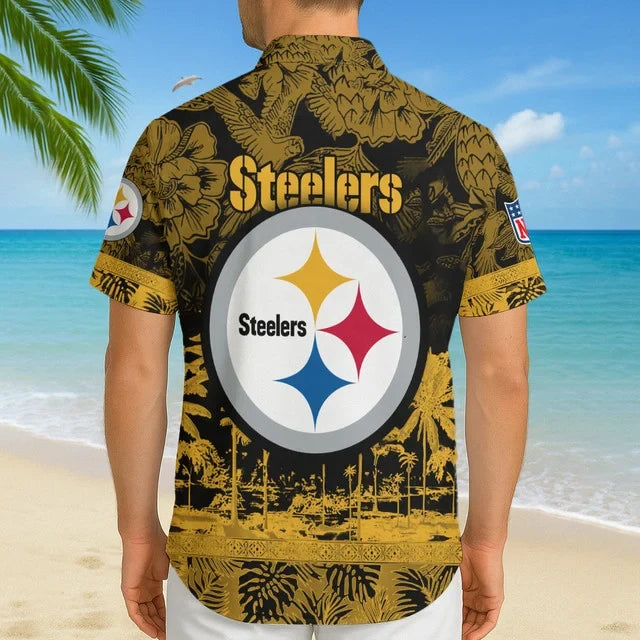[SPECIAL OFFER] NEW CUSTOMIZED NFL14 PSB PITTSBURGH STEELERS UNISEX HAWAIIAN SHIRT
