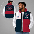 [SPECIAL OFFER] NEW CUSTOMIZED NFL15 HTT HOUSTON TEXANS SLEEVELESS PUFFER VEST