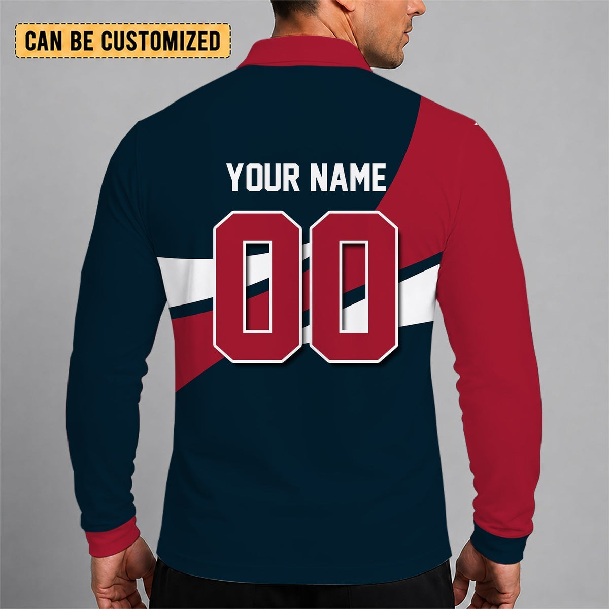 [SPECIAL OFFER] NEW CUSTOMIZED NFL15 HTT HOUSTON TEXANS LONG SLEEVE POLO SHIRT