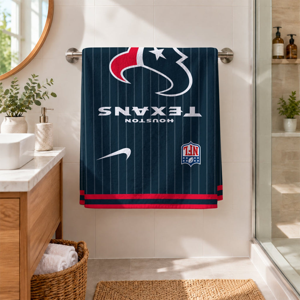 [SPECIAL OFFER] NEW CUSTOMIZED NFL15 HTT HOUSTON TEXANS BEACH TOWEL