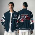 [SPECIAL OFFER] NEW CUSTOMIZED NFL15 HTT HOUSTON TEXANS SATIN VARSITY & BASEBALL JACKET
