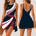 [SPECIAL OFFER] NEW CUSTOMIZED NFL15 HTT HOUSTON TEXANS WOMEN'S SUMMER SKORT DRESS