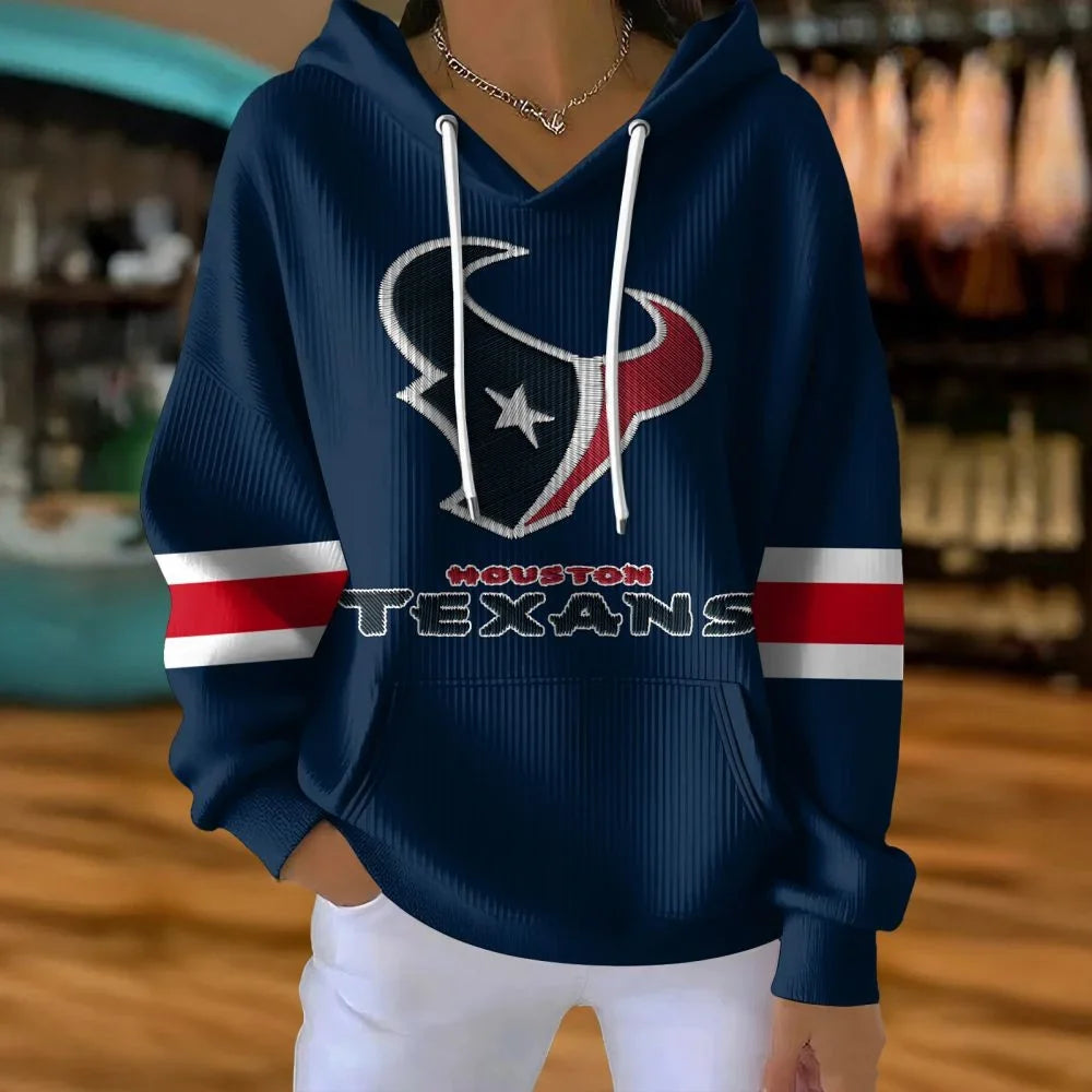 [SPECIAL OFFER] NEW CUSTOMIZED NFL15 HTT HOUSTON TEXANS RIBBED HOODIE & SWEATSHIRT