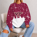 [FAN FAVORITE] NEW CUSTOMIZED NCAA FBS15 VTH VIRGINIA TECH HOKIES UNISEX SWEATSHIRT