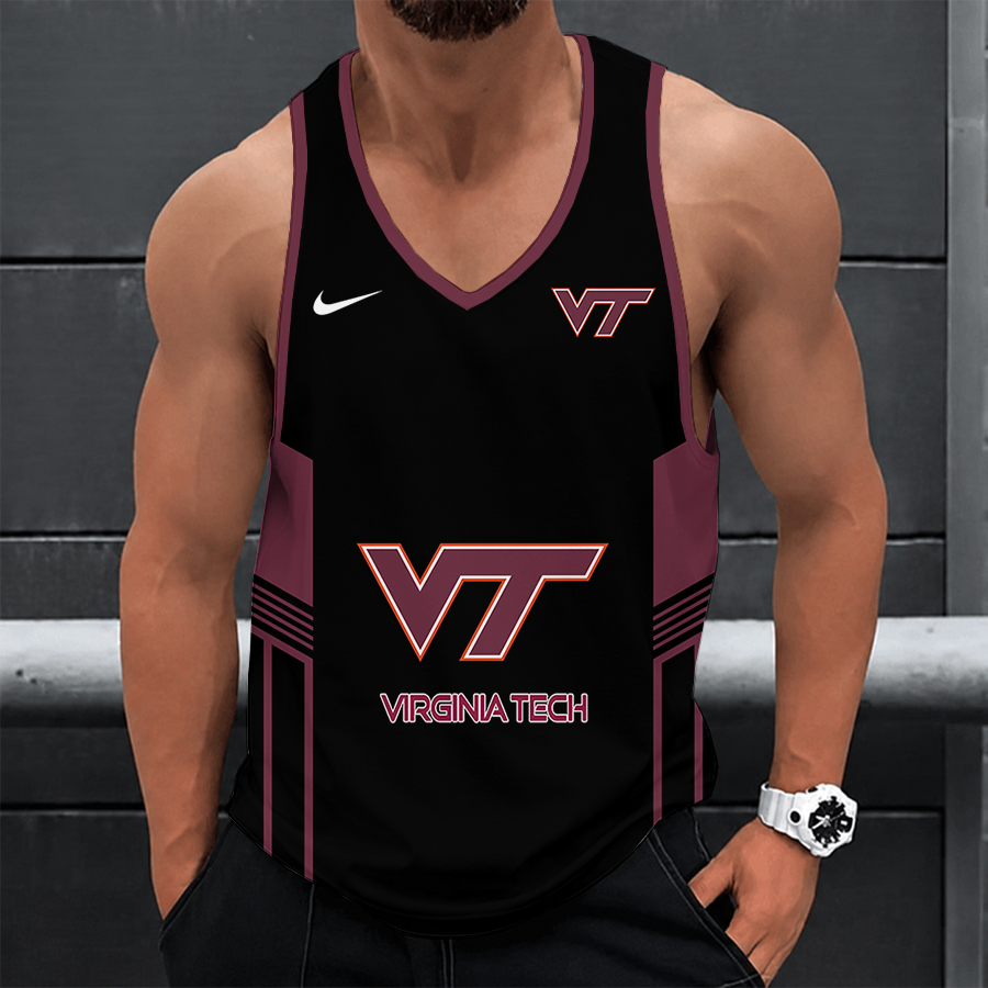 [FAN FAVORITE] NEW CUSTOMIZED NCAA FBS15 VTH VIRGINIA TECH HOKIES UNISEX TANK TOP