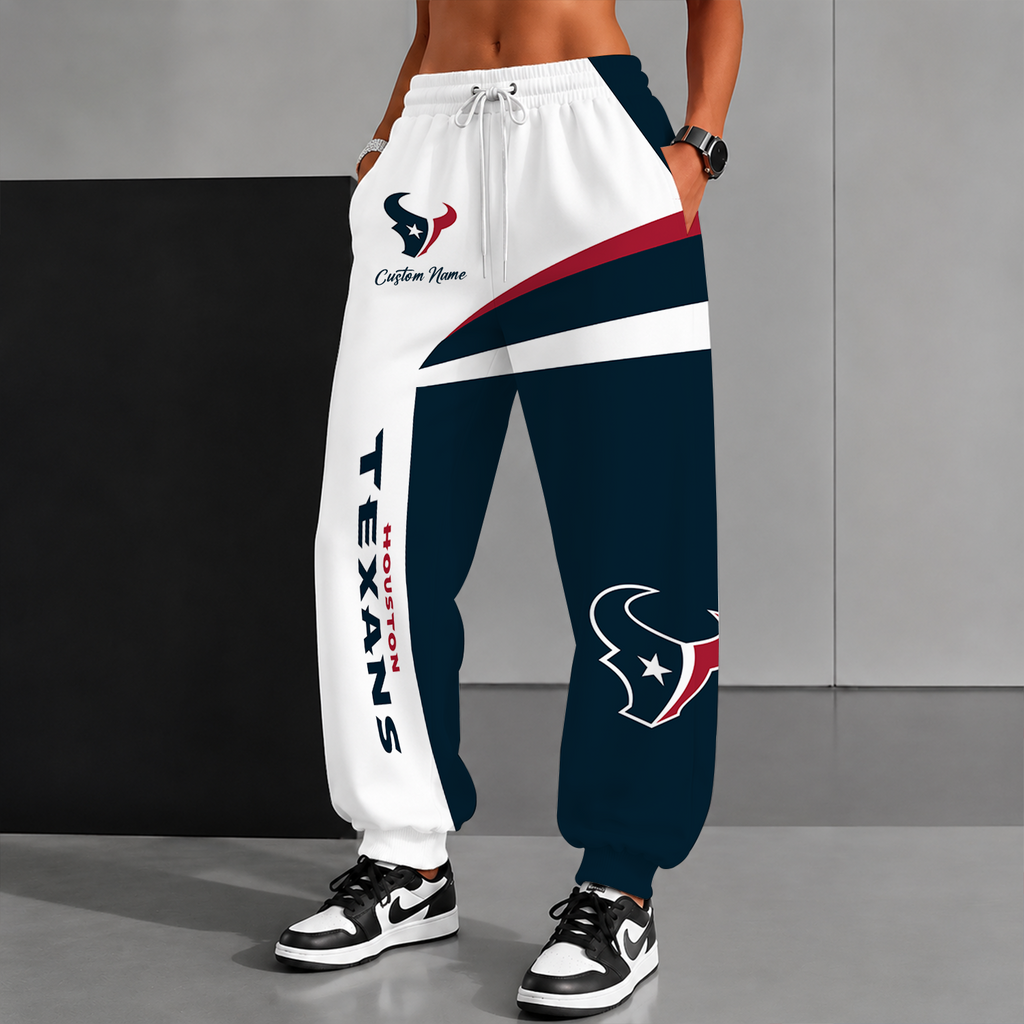 [SPECIAL OFFER] NEW CUSTOMIZED NFL15 HTT HOUSTON TEXANS SWEATPANTS