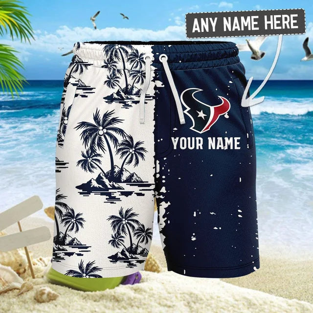 [SPECIAL OFFER] NEW CUSTOMIZED NFL15 HTT HOUSTON TEXANS UNISEX HAWAIIAN SHIRT & SHORTS SET