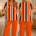 [SPECIAL OFFER] NEW CUSTOMIZED NFL16 CCB CINCINNATI BENGALS SHORT SLEEVE & LONG PANTS PAJAMAS SET