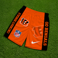 [SPECIAL OFFER] NEW CUSTOMIZED NFL16 CCB CINCINNATI BENGALS SHORT PANTS