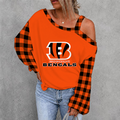 [SPECIAL OFFER] NEW CUSTOMIZED NFL16 CCB CINCINNATI BENGALS WOMEN'S OFF-SHOULDER LONG SLEEVE SHIRT
