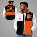[SPECIAL OFFER] NEW CUSTOMIZED NFL16 CCB CINCINNATI BENGALS SLEEVELESS PUFFER VEST