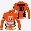 [SPECIAL OFFER] NEW CUSTOMIZED NFL16 CCB CINCINNATI BENGALS SATIN VARSITY & BASEBALL JACKET