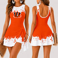[SPECIAL OFFER] NEW CUSTOMIZED NFL16 CCB CINCINNATI BENGALS WOMEN'S SUMMER SKORT DRESS