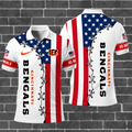 [SPECIAL OFFER] NEW CUSTOMIZED NFL16 CCB CINCINNATI BENGALS POLO SHIRT