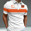 [SPECIAL OFFER] NEW CUSTOMIZED NFL16 CCB CINCINNATI BENGALS POLO SHIRT