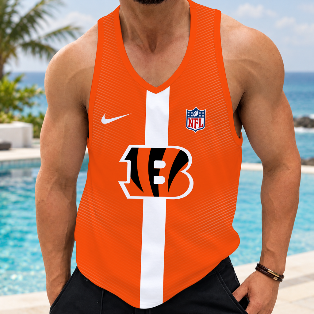 [SPECIAL OFFER] NEW CUSTOMIZED NFL16 CCB CINCINNATI BENGALS UNISEX TANK TOP