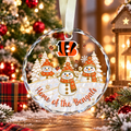 [SPECIAL OFFER] NEW CUSTOMIZED NFL16 CCB CINCINNATI BENGALS ROUND GLASS ORNAMENT