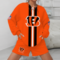 [SPECIAL OFFER] NEW CUSTOMIZED NFL16 CCB CINCINNATI BENGALS UNISEX SWEATSHIRT & SHORTS SET