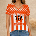 [SPECIAL OFFER] NEW CUSTOMIZED NFL16 CCB CINCINNATI BENGALS V-NECK SHIRT
