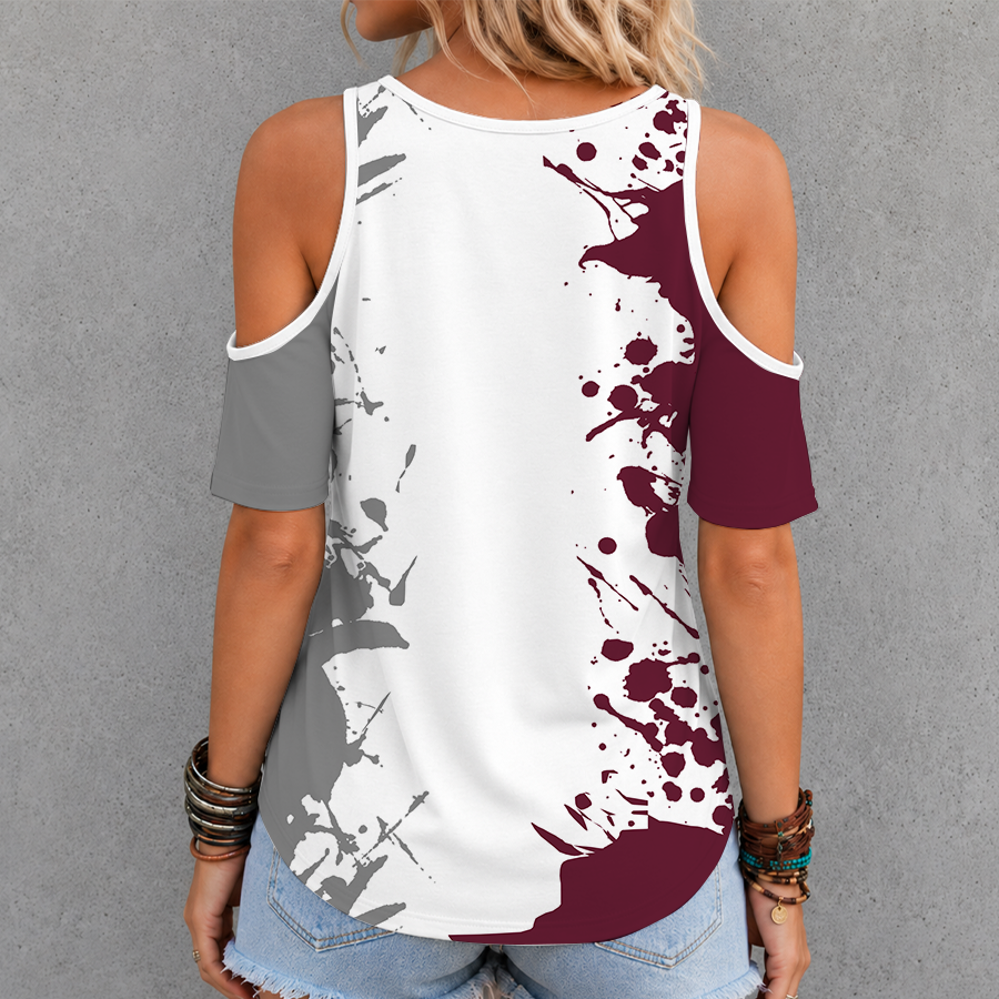 [FAN FAVORITE] NEW CUSTOMIZED NCAA FBS16 TAA TEXAS A&M AGGIES CRISS CROSS V-NECK TOP
