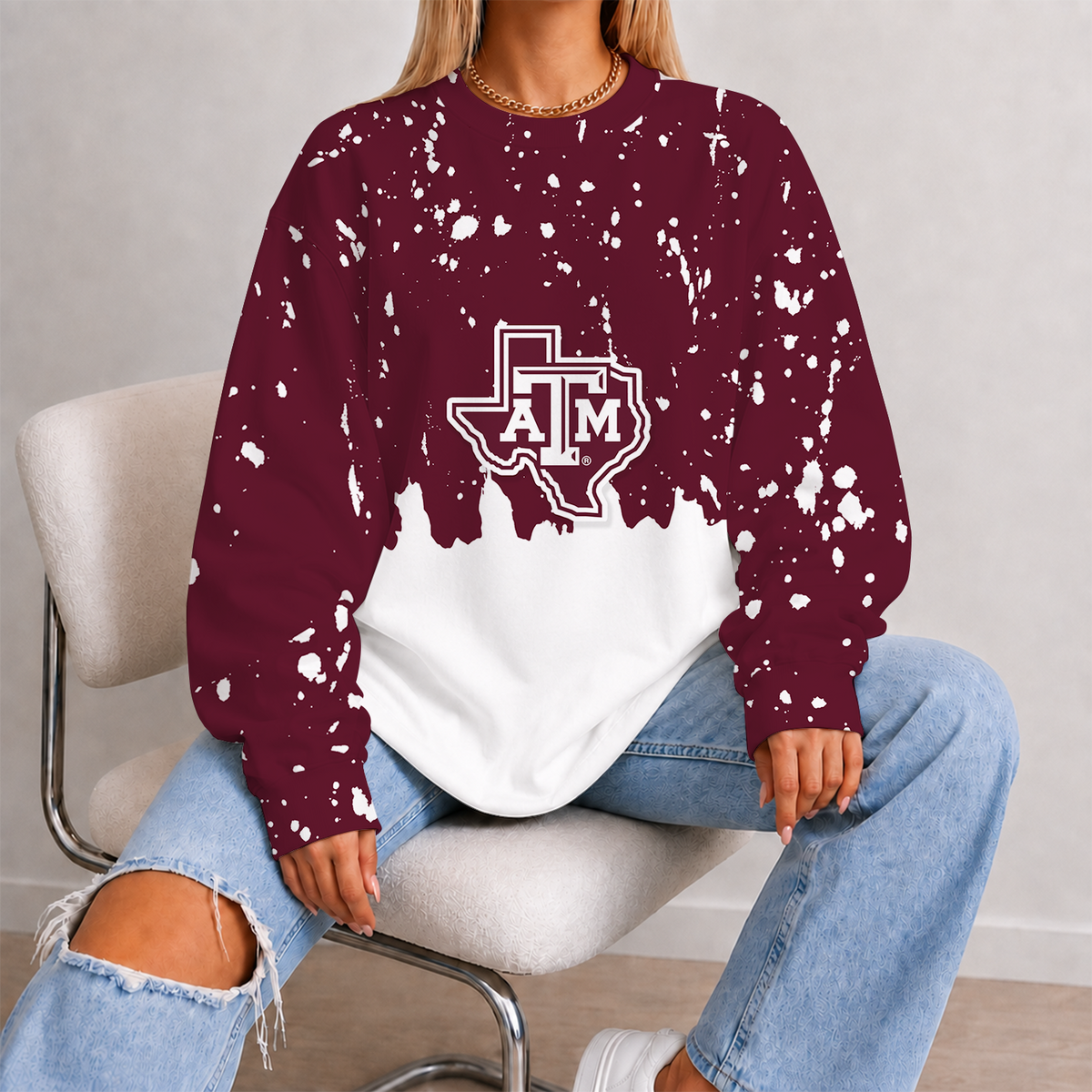 [FAN FAVORITE] NEW CUSTOMIZED NCAA FBS16 TAA TEXAS A&M AGGIES UNISEX SWEATSHIRT