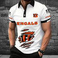 [SPECIAL OFFER] NEW CUSTOMIZED NFL16 CCB CINCINNATI BENGALS POLO SHIRT