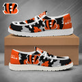 [SPECIAL OFFER] NEW CUSTOMIZED NFL16 CCB CINCINNATI BENGALS LOAFER SHOES