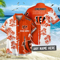 [SPECIAL OFFER] NEW CUSTOMIZED NFL16 CCB CINCINNATI BENGALS UNISEX HAWAIIAN SHIRT & SHORTS SET