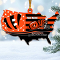 [SPECIAL OFFER] NEW CUSTOMIZED NFL16 CCB CINCINNATI BENGALS CHRISTMAS ACRYLIC ORNAMENT