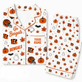 [SPECIAL OFFER] NEW CUSTOMIZED NFL16 CCB CINCINNATI BENGALS HALLOWEEN LONG PAJAMAS SET